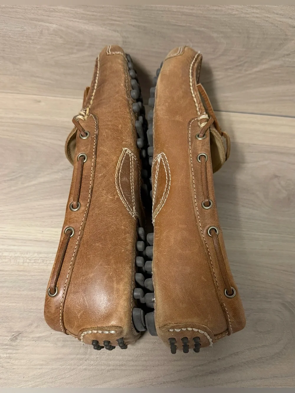 Cole Haan Driving Moc Shoes Mens Size 9.5 M Brown Leather Loafers Slip On 13215